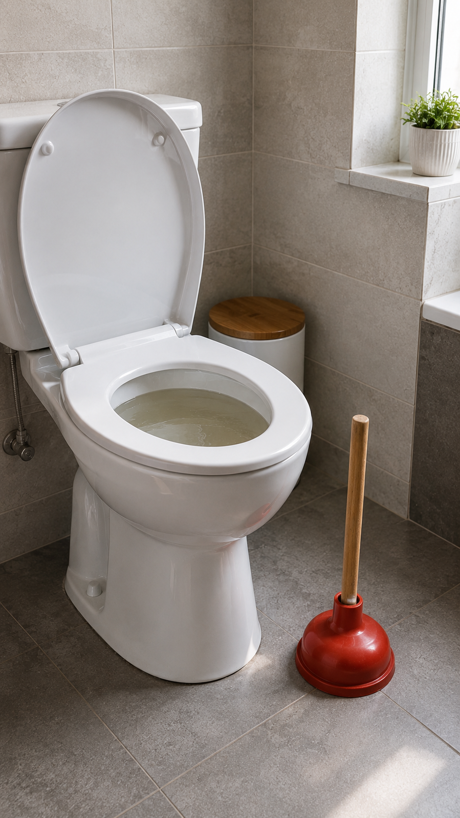 WC bouché dans une habitation à Mons